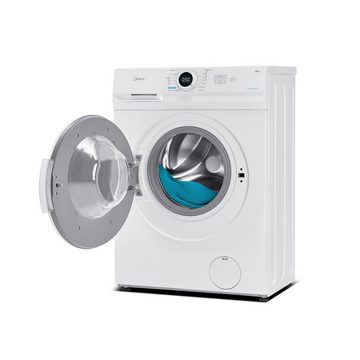 Midea Waschmaschine MF100W60-E, 6 kg, 1000 U/min, 40cm tief, Hygiene 90℃, Kaltwäsche, Lunar Dial