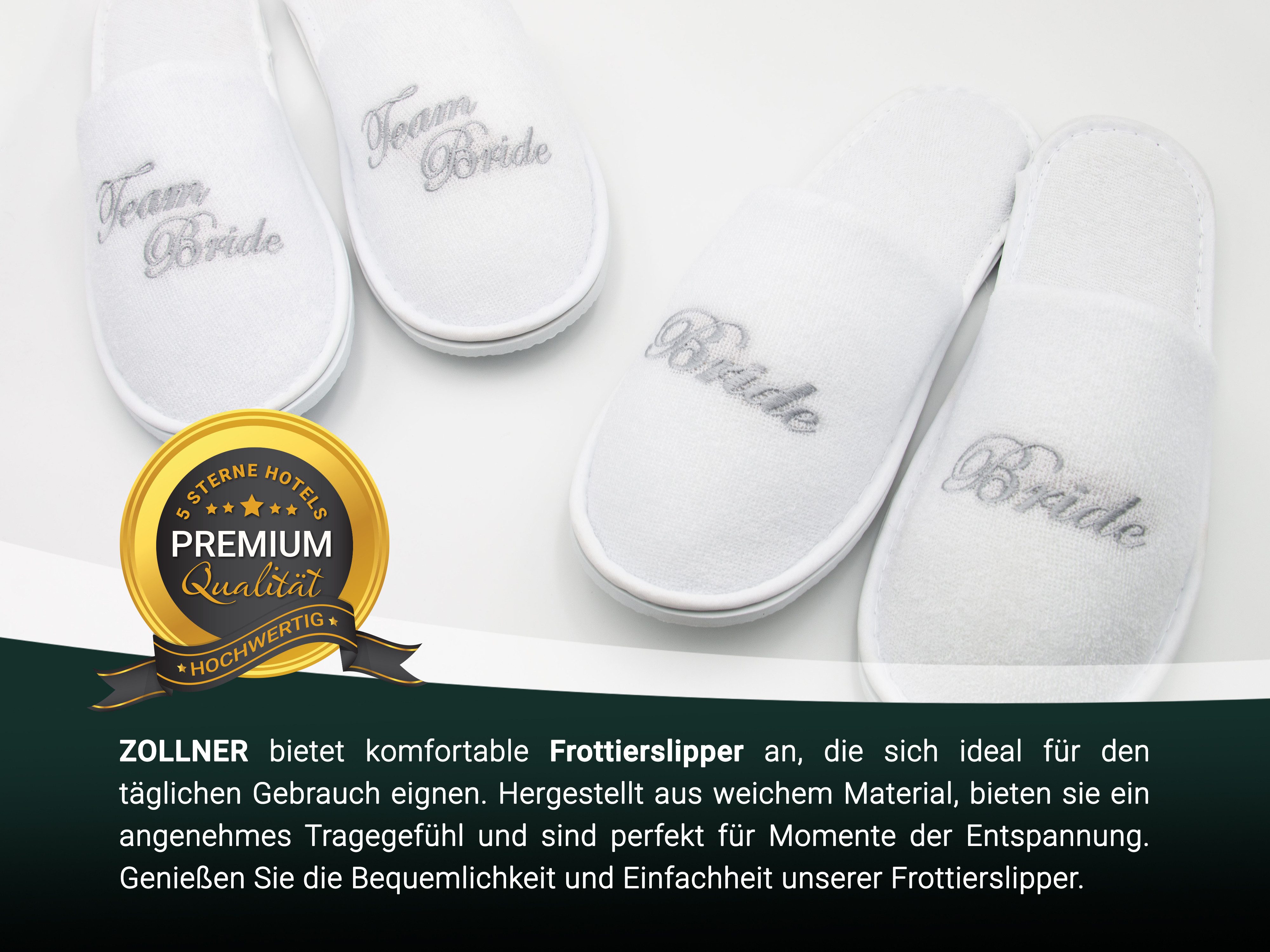 ZOLLNER Pantoffel (10-tlg) 100% Polyester
