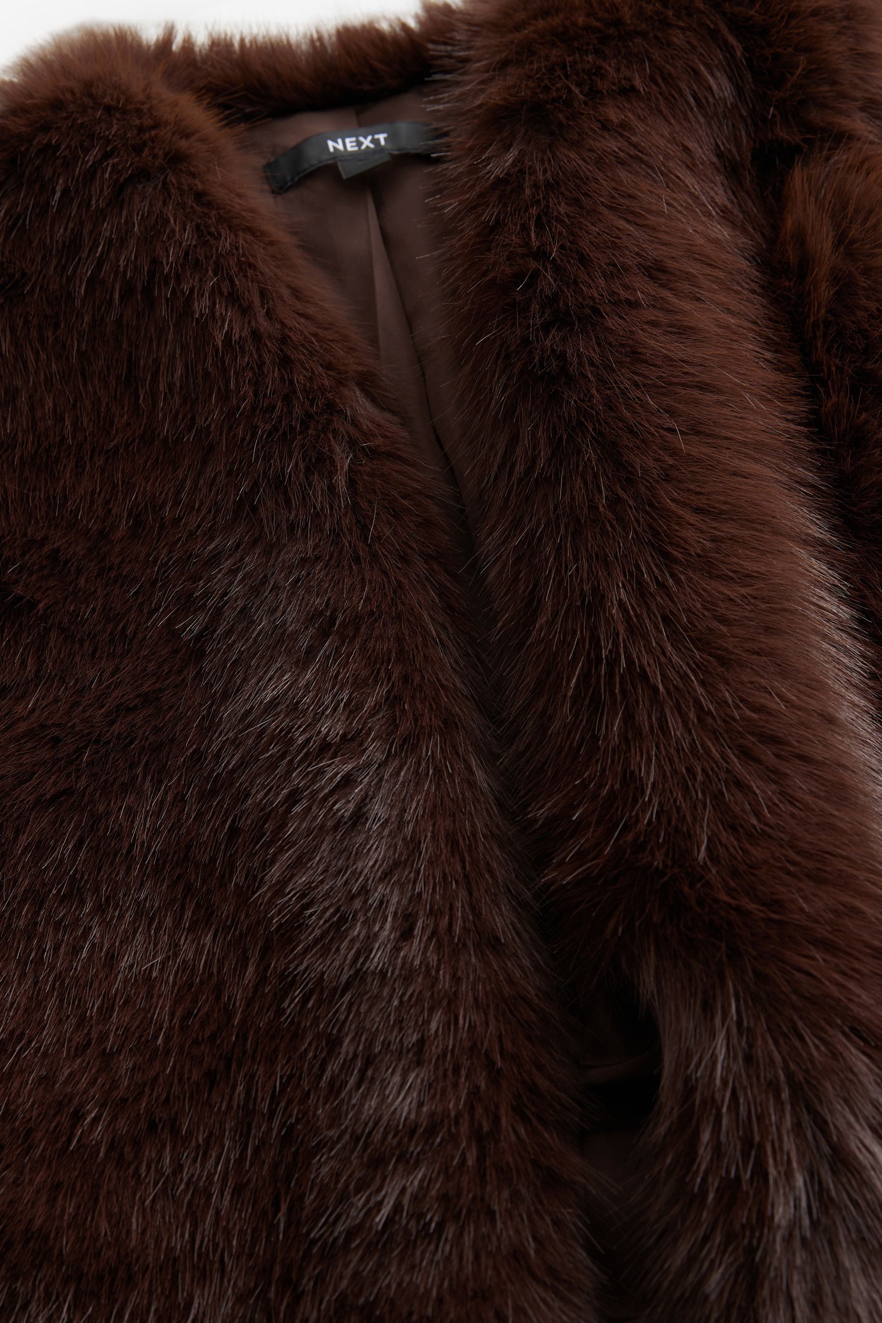 Next Fellimitatweste Lange Weste aus Kunstfell (1-tlg) günstig online kaufen