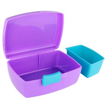 p:os Lunchbox Einhorn Brotdose, Kunststoff, (für Kinder), mit herausnehmbarem Fach für Obst und Gemüse
