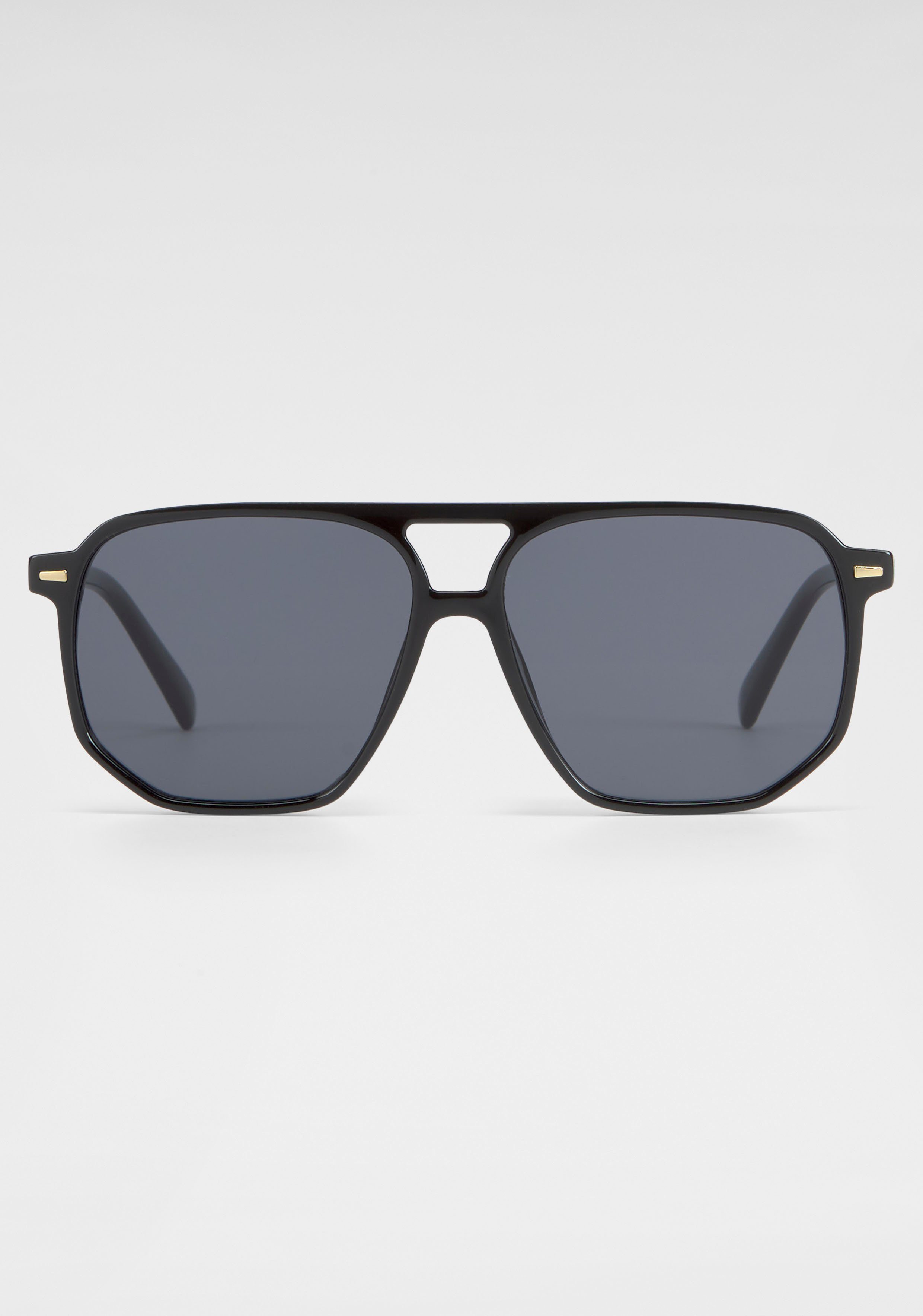 Sonnenbrille schwarz Eyewear SPIRIT YOUNG LONDON Trendige Vollrand-Sonnenbrille