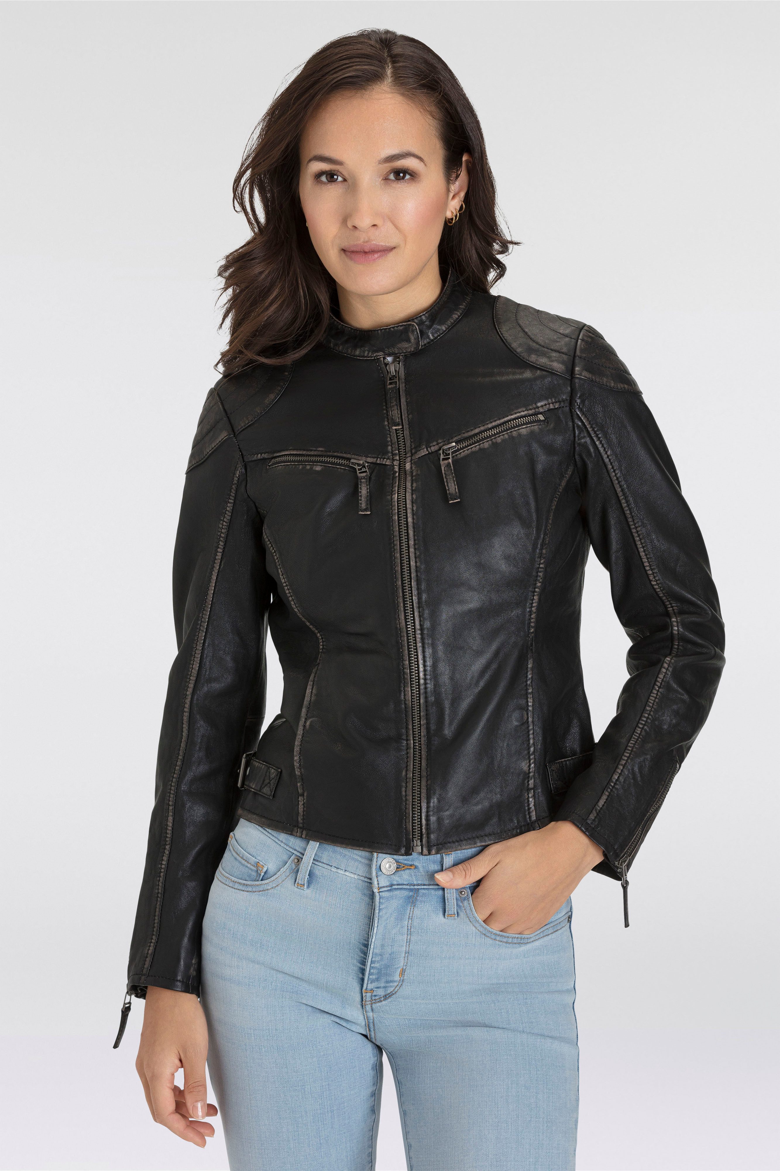 Mauritius Lederjacke DETTE in Used-Optik günstig online kaufen