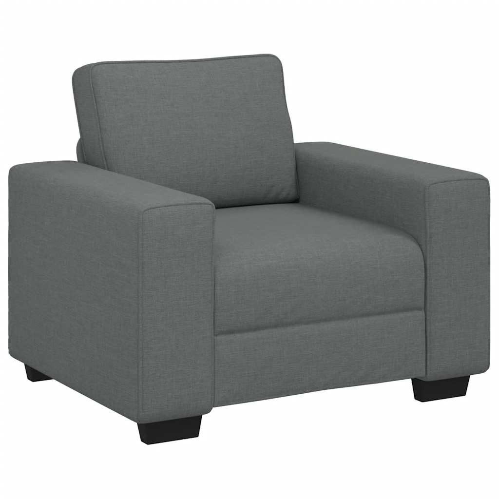 vidaXL Sofa Sessel Dunkelgrau 60 cm Stoff, 9 Teile günstig online kaufen