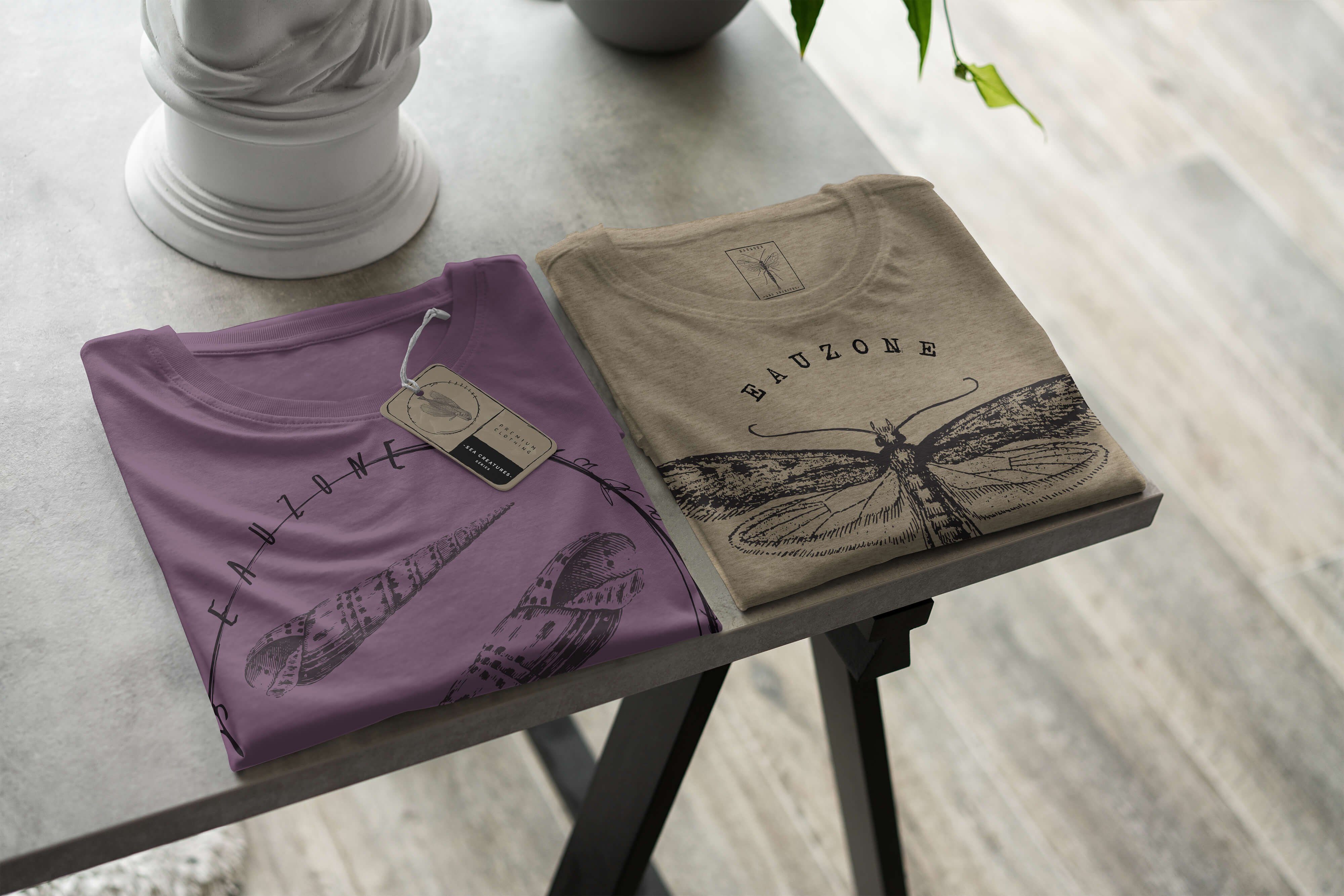 T-Shirt Sea Shiraz Sinus und Tiefsee Serie: / Creatures, Struktur Art Fische 075 Schnitt T-Shirt - sportlicher feine Sea