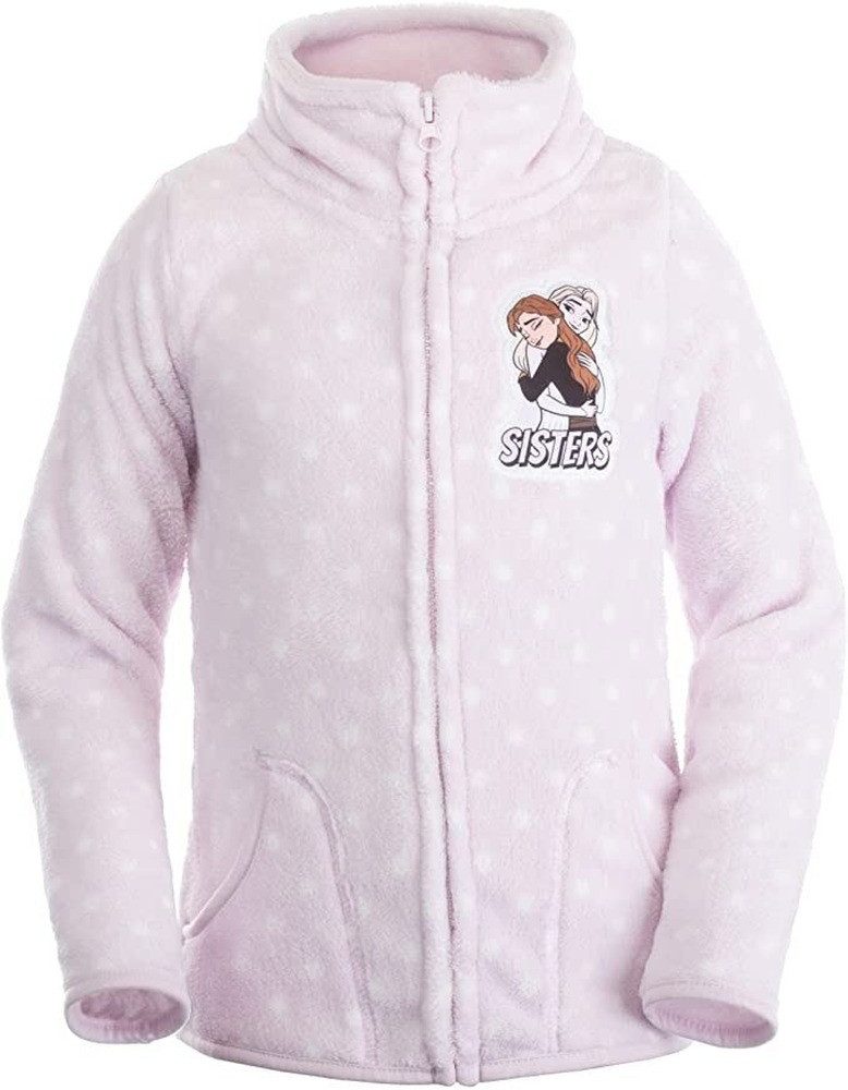 Disney Strickfleece-Pullover Disney Eiskönigin Kinderpullover, Oberteil 98/104 cm