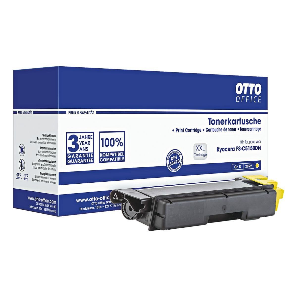 Otto Office  Office Tonerpatrone TK-580Y gelb