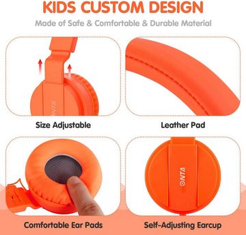 ONTA Faltbarer Leichte für Kinder On Ear Audio Kinder-Kopfhörer (Entfernbarer Ohrpolster für einfache Reinigung und hygienische Nutzung., mit erstklassiger Klangqualität und individuellem Komfort)
