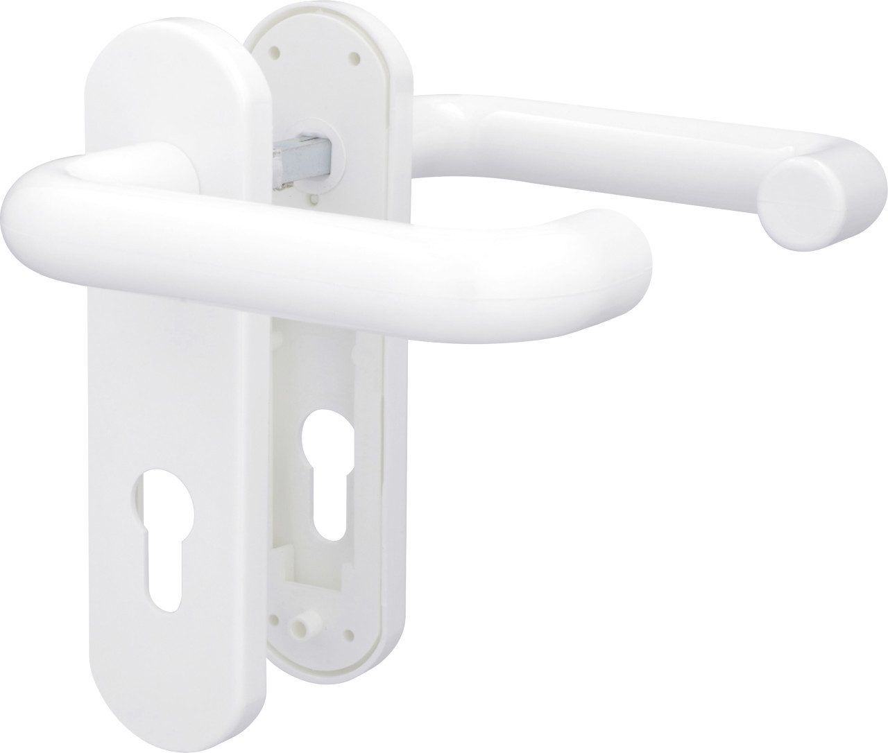 Alpertec Türgriff Alpertec PZ-Kurzschildgarnitur Nylon Kunststoff günstig online kaufen