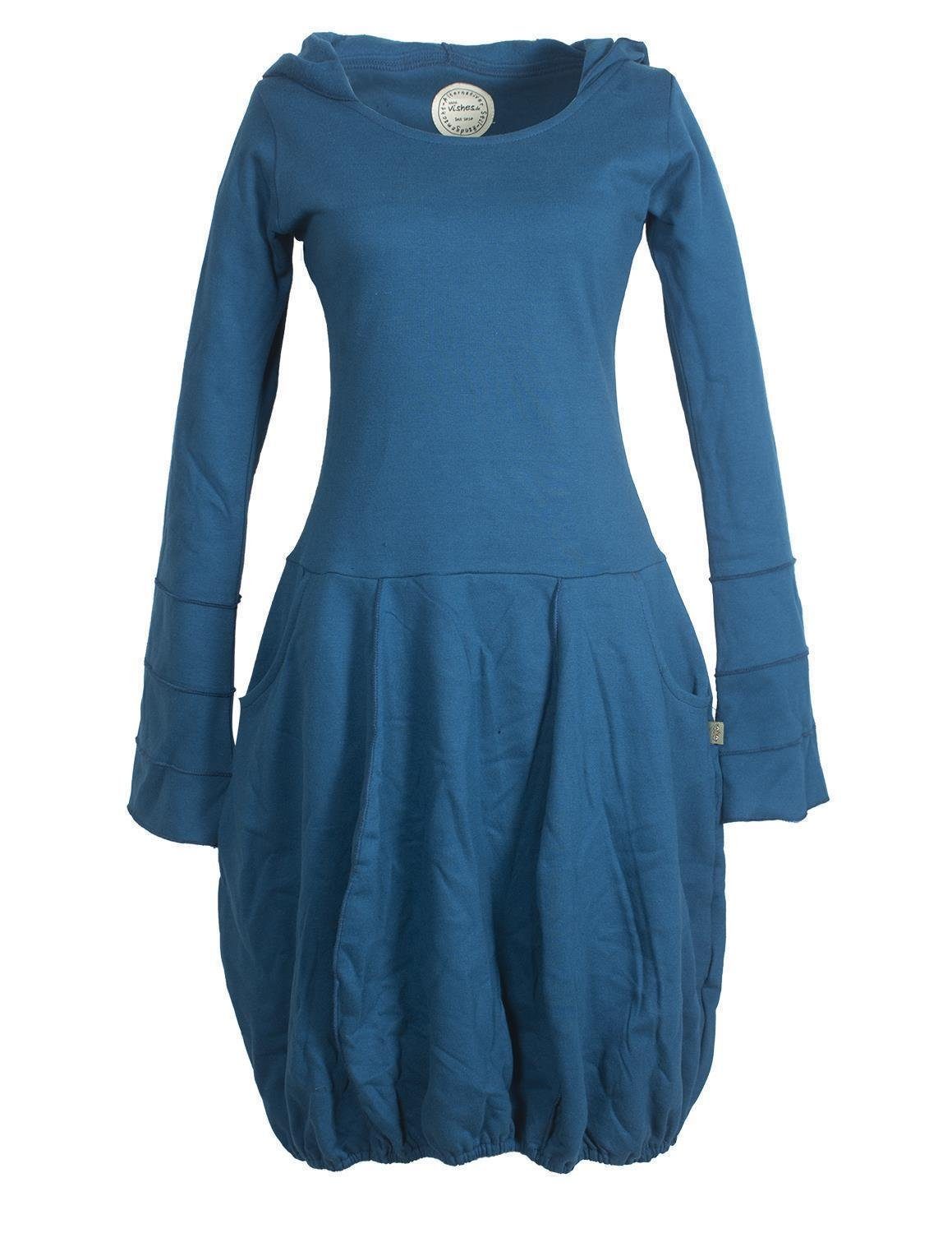 Vishes Midikleid Warmes Langarm Kleid ballonförmig günstig online kaufen