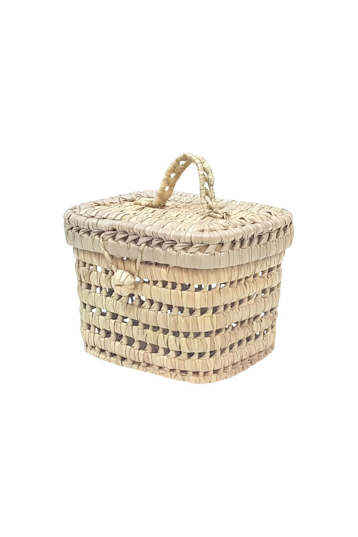 kikadu Aufbewahrungskorb Kleiner Korb, aus handgefertigten Palmblättern