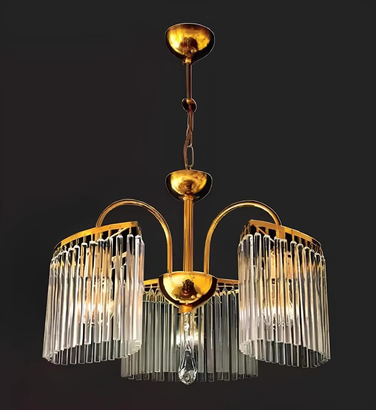 Xlmoebel Люстры Zeitgenössischer Kronenlüster Deckenlampe Schlafraum Licht Gold neu, Keine Funktionen, Hergestellt in Europa