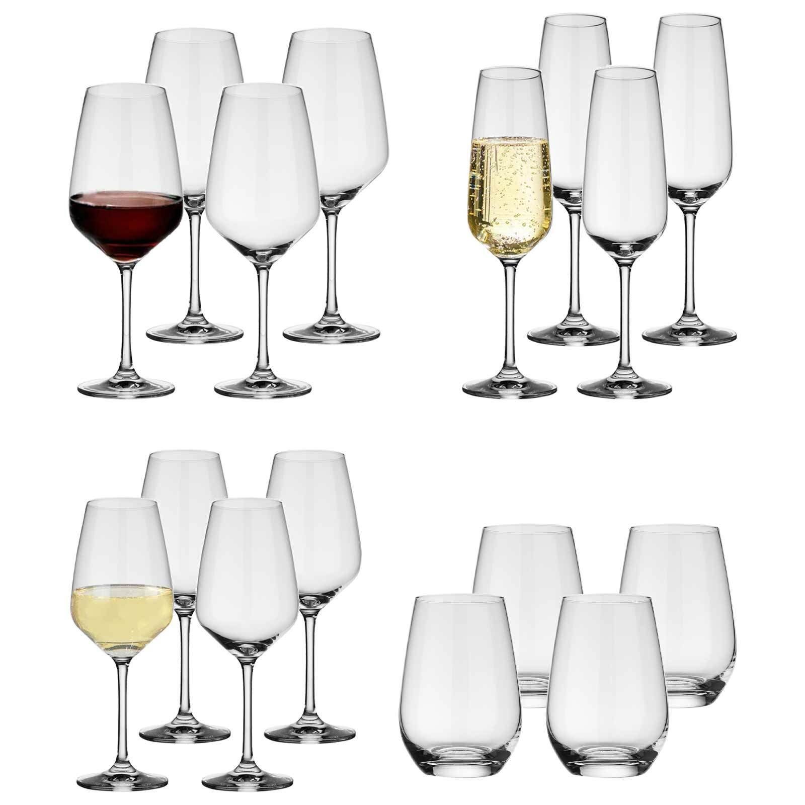 Glas Wein- Glas Boch & Basic Voice und Sektgläser Set, Villeroy 16er