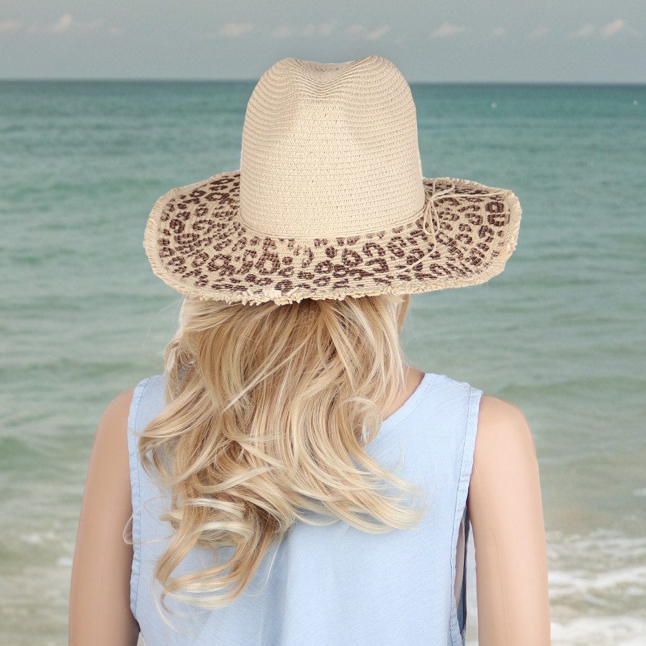 MIRROSI Strohhut Sonnenhut Sommerhut Strandhut mit günstig online kaufen
