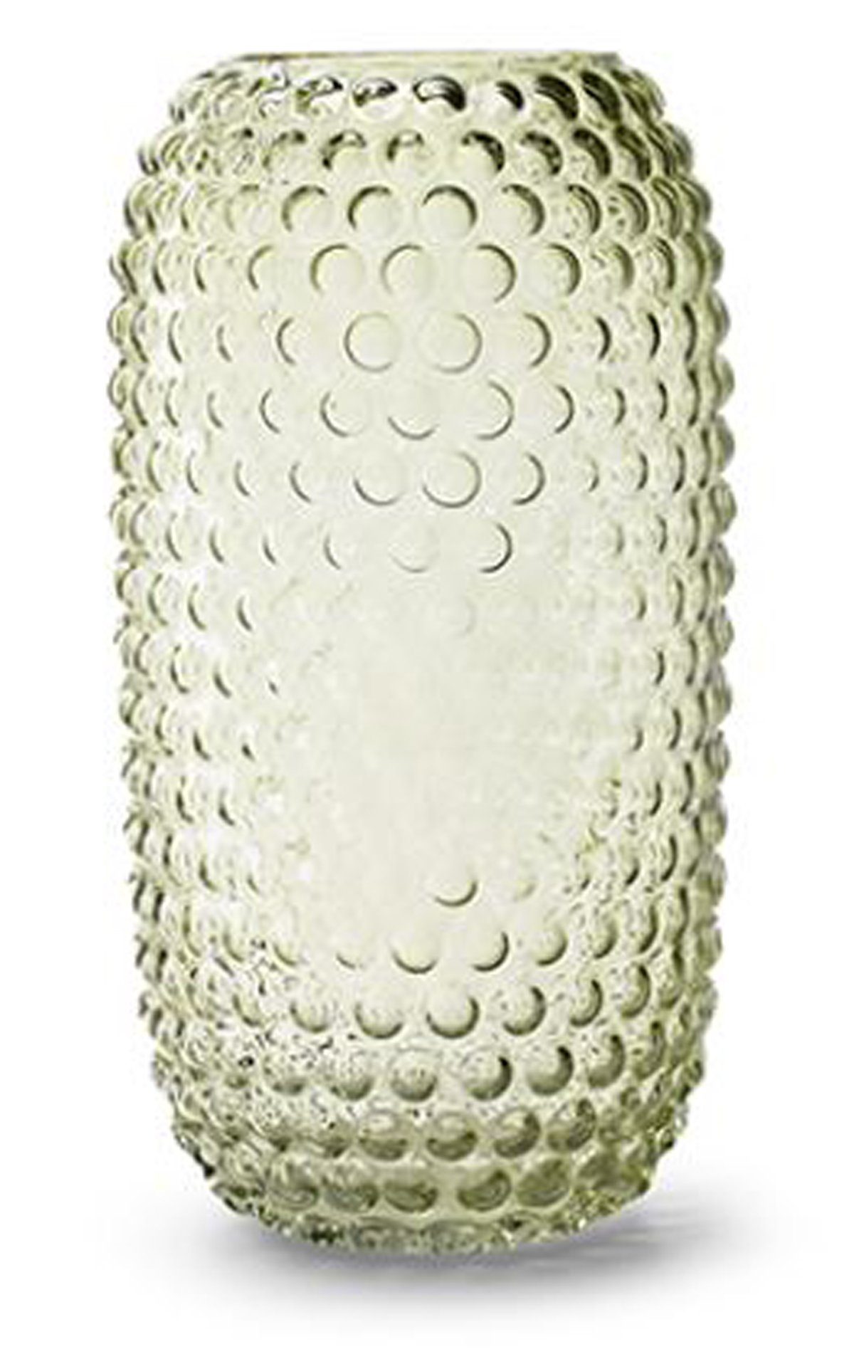 H30 hell (1 St) Tischvase Glas Vase cm Annimuck grün Zylindervase D16 hoch Bobble