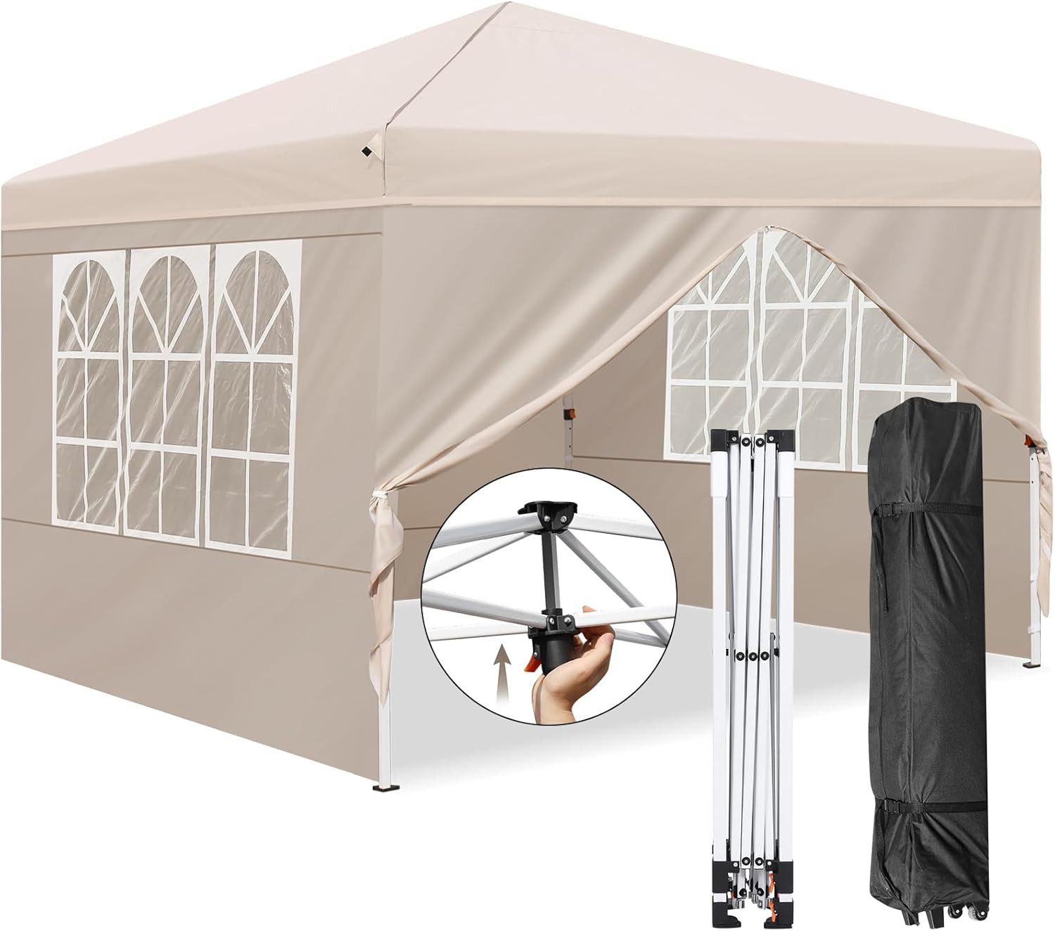 Daskoo Faltpavillon Pavillon 3x3m Wasserdicht Faltpavillon günstig online kaufen
