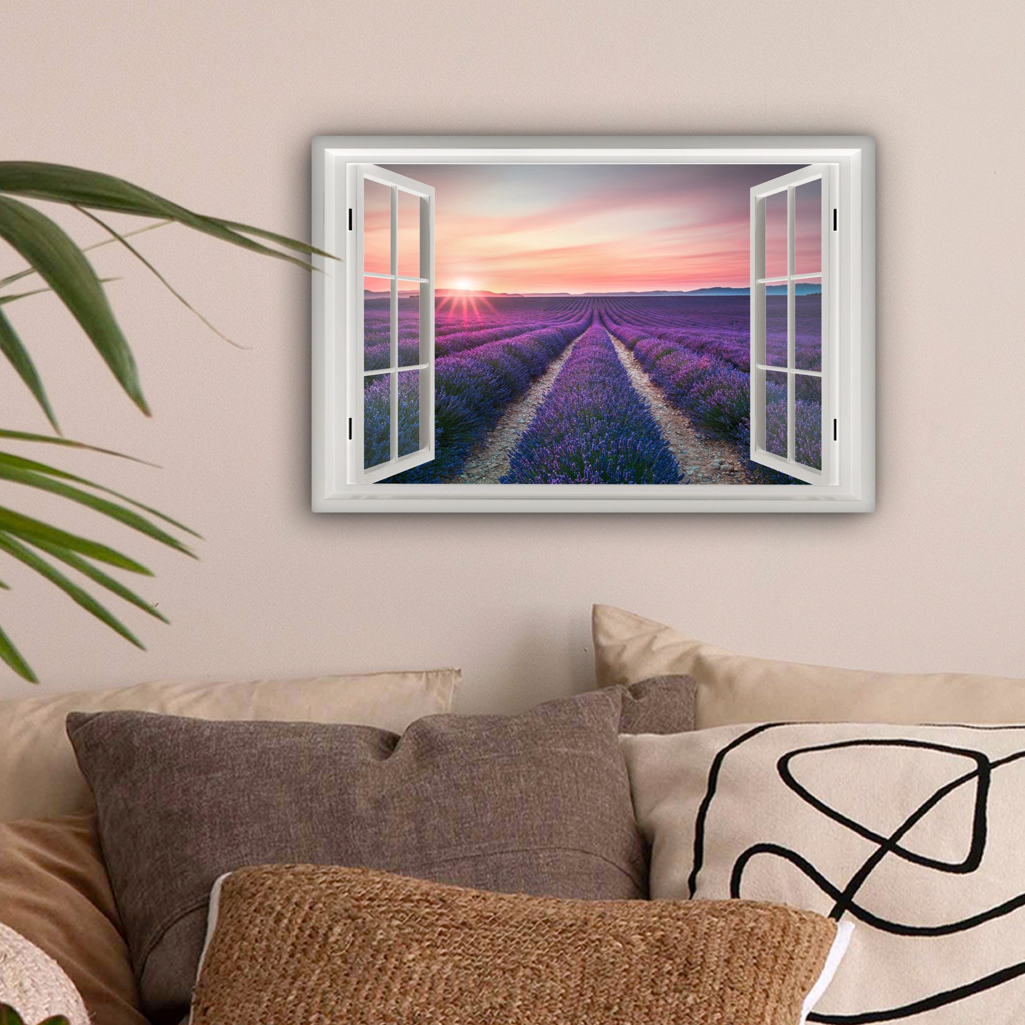 OneMillionCanvasses® Leinwandbild Vista - Sonnenuntergang - günstig online kaufen