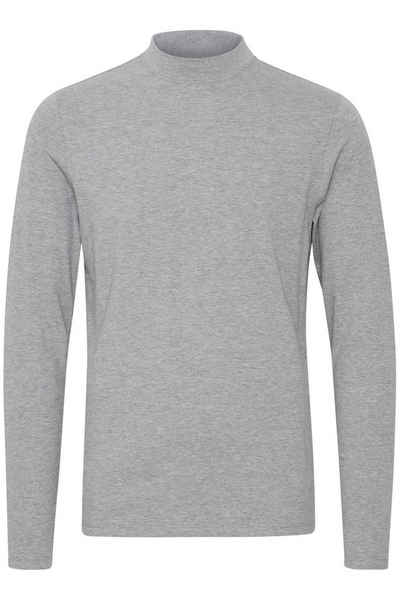 Casual Friday Longsleeve Langarm Oberteil mit Stehkragen THEO 5672 in Grau-2