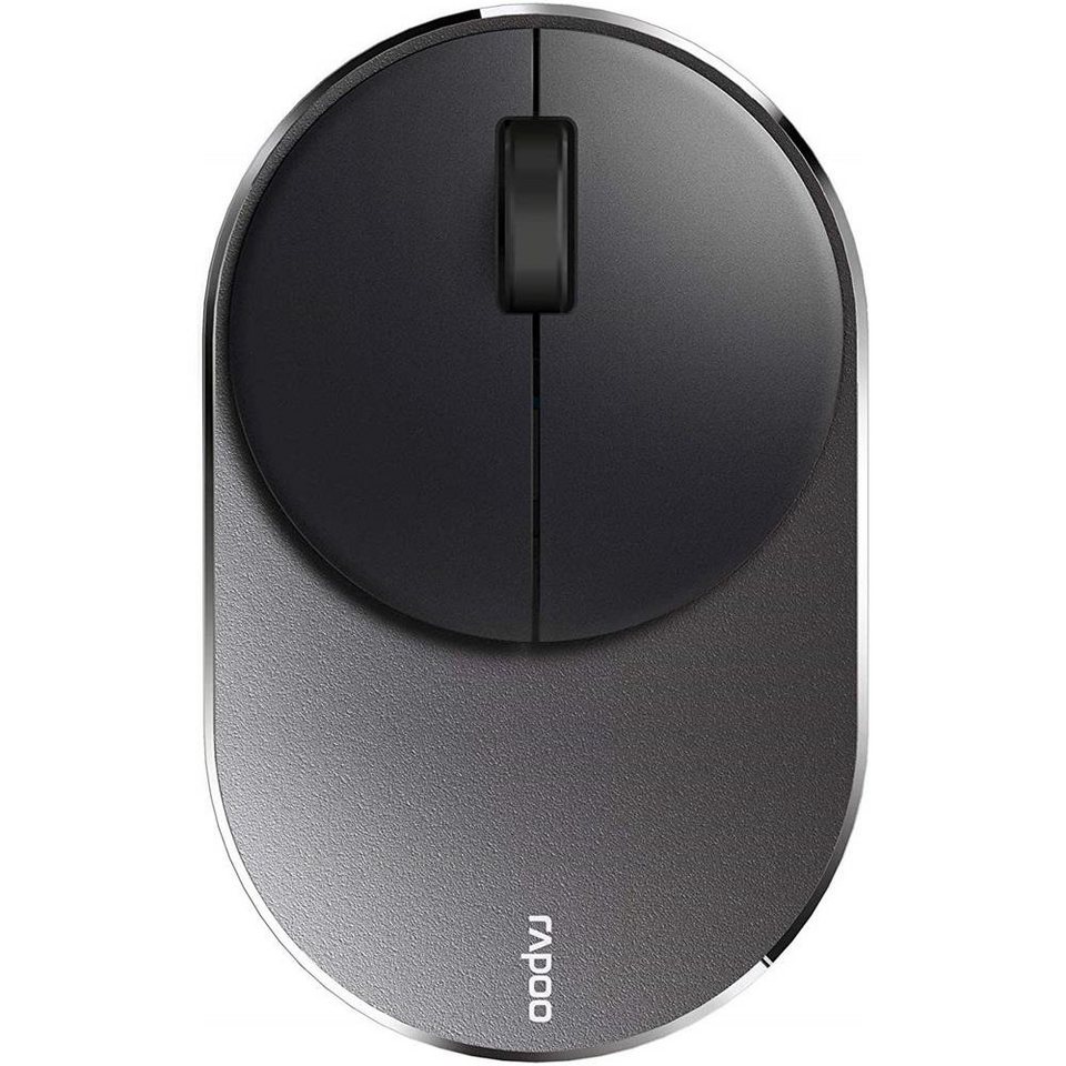 Rapoo M600 Mini Silent kabellose Maus, Bluetooth, 2.4 GHz, 1300 DPI Maus ( Bluetooth), Automatisches Umschalten zwischen mehreren Geräten