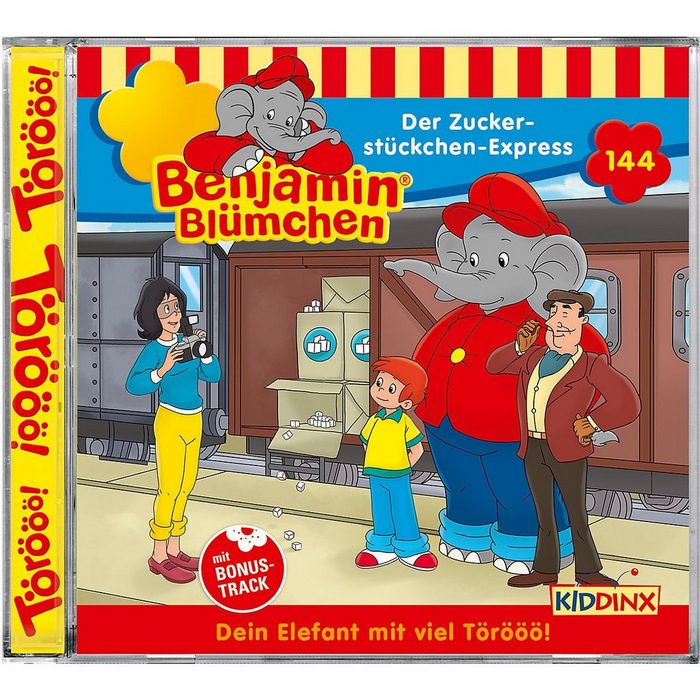 Kiddinx Hörspiel CD Benjamin Blümchen 144 - Der Zuckerstückchen-Express
