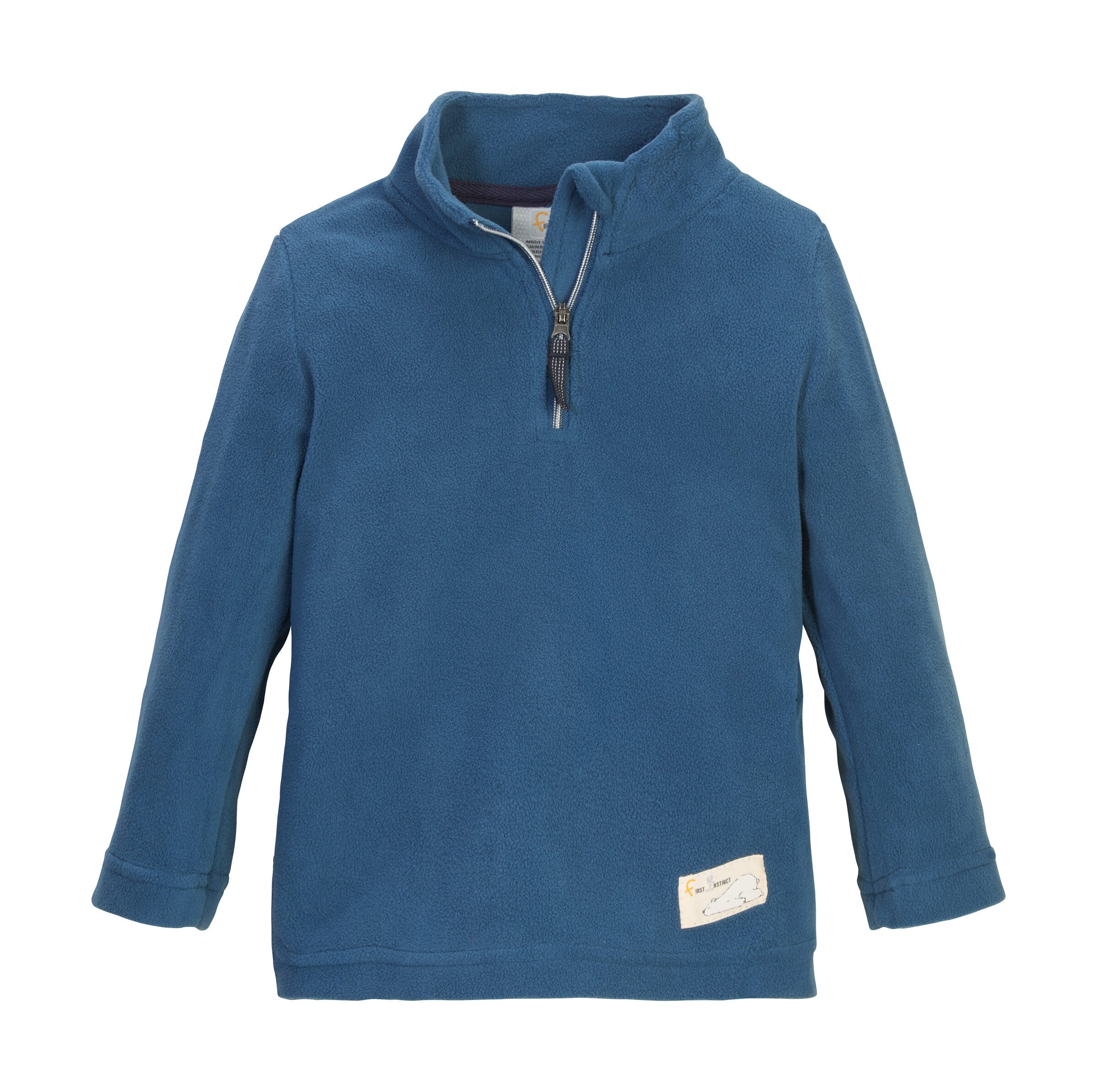 first instinct by killtec Fleecepullover FISW 30 MNS FLC SHRT Fleeceshirt mit Kinnschutz, reflektierenden Details und Namensetikett