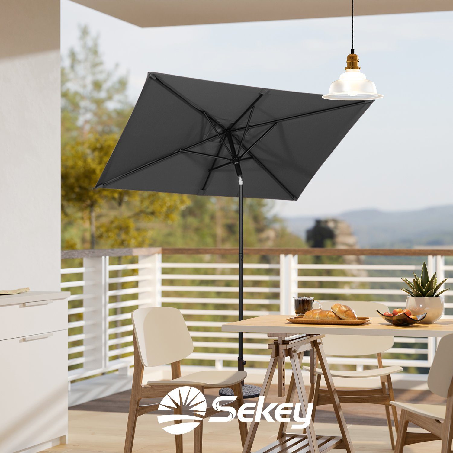 Sekey Balkonschirm 180 x 130 cm günstig online kaufen