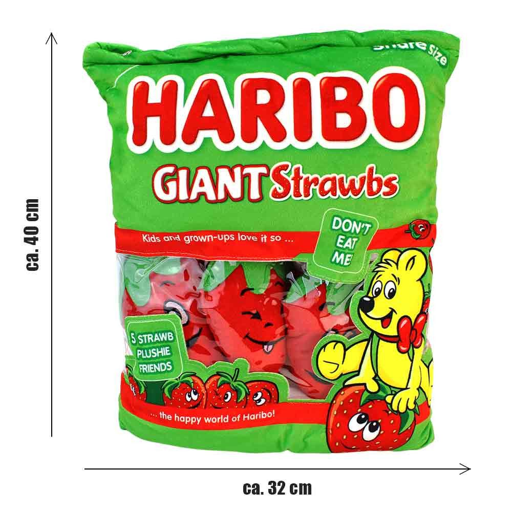 BEMIRO Kuscheltier Haribo Tüte Plüsch XXL Erdbeer - ca. 40 cm (1-St)