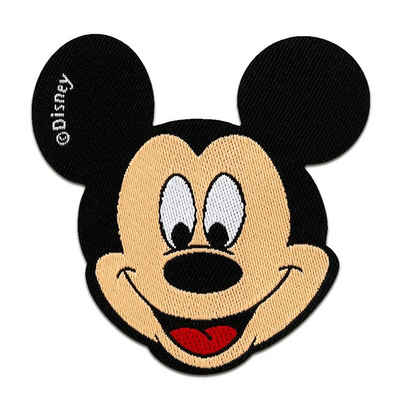 Disney Aufnäher Bügelbild, Aufbügler, Applikationen, Patches, Flicken, zum aufbügeln, Polyester, Mickey Mouse Comic Kinder - Größe: 6,5 x 6,5 cm