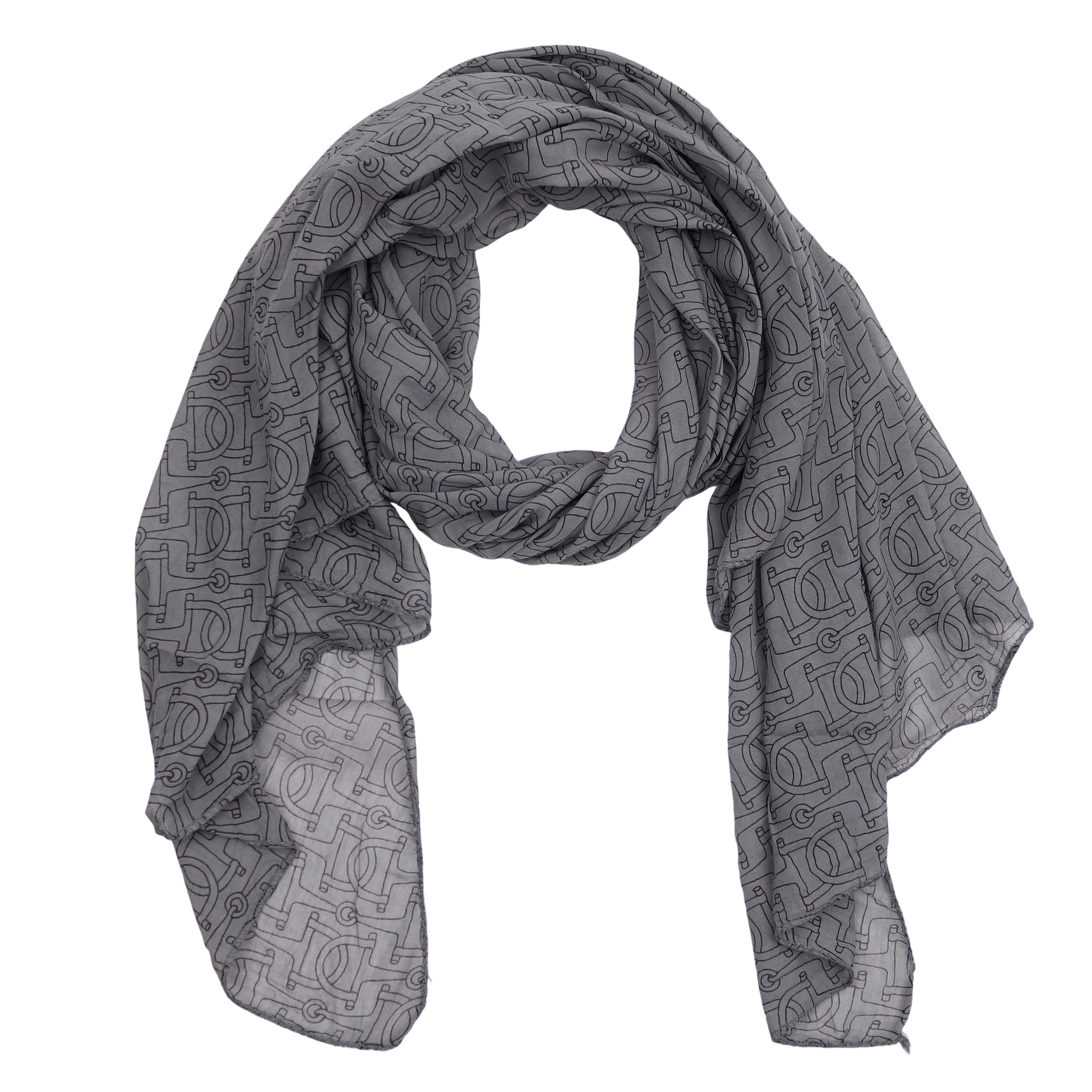 MIRROSI Modeschal Asymmetrischer Schal, Made in Italy 20% Seide 80% Baumwolle, (ca.170x77cm, leicht und bequem), Damen Halstuch ideal für Frühling, Sommer und Herbst