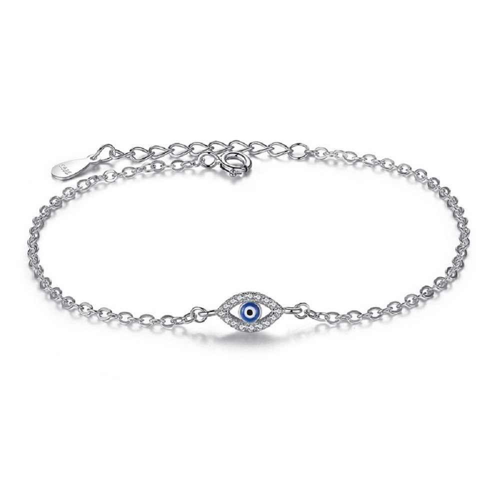 PANDACHARMS Silberarmband Armkettchen mit Auge Nazar Amulett, 925 Silber, L günstig online kaufen