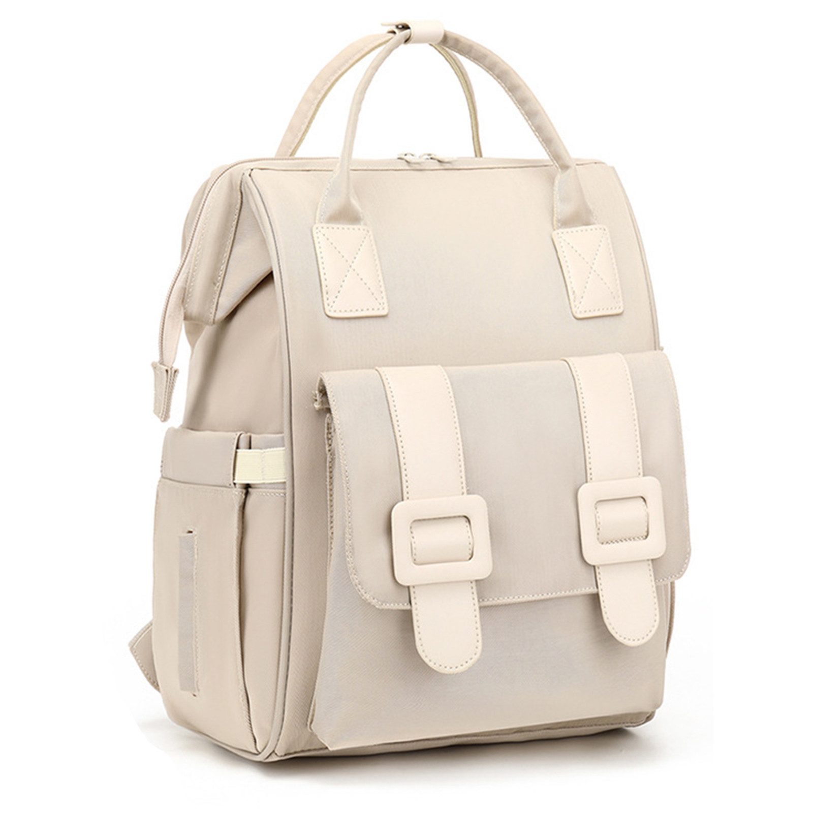 OKWISH Wickelrucksack Multifunktional Große Kapazität Nass-Trocken-Trennfach Alltagsrucksack (Milchfläsche Rucksack Tasche mit USB-Anschluss, Babytasche, Multifunktional), mit Kinderwagen-Haken