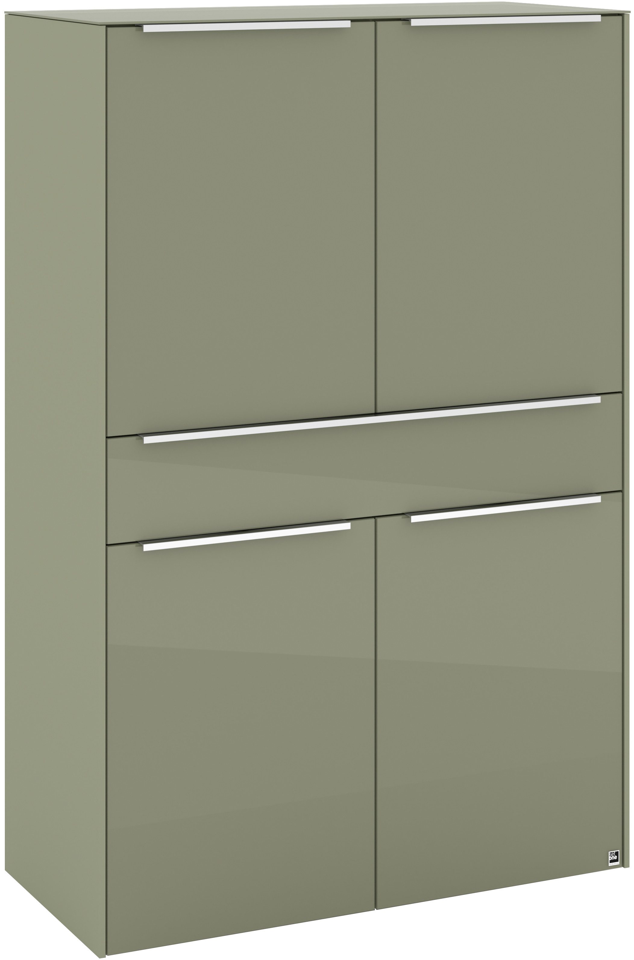 set one by Musterring Highboard Reno (1 St), Mit Gleitern und in verschiedenen Farben erhältlich