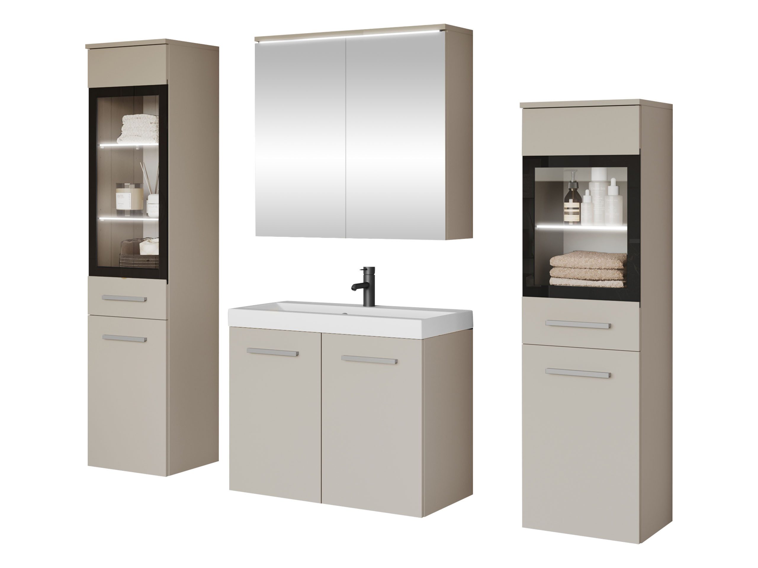 MIRJAN24 Badmöbel-Set Madrit II, (5er-Set, Waschbeckenschrank, günstig online kaufen