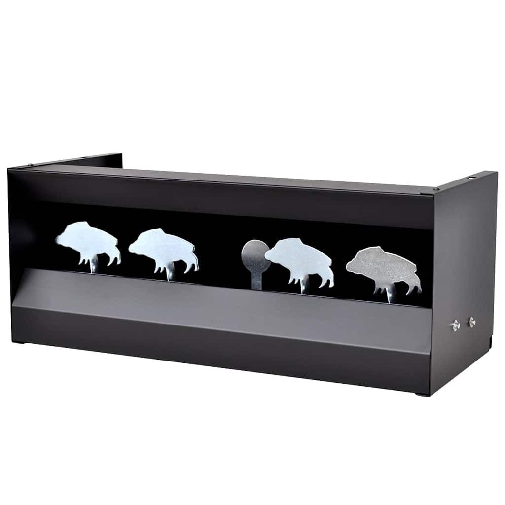 vidaXL Zielscheibe Magnetischer Kugelfangkasten 4 + 1 Ziele Wildschwein-Design