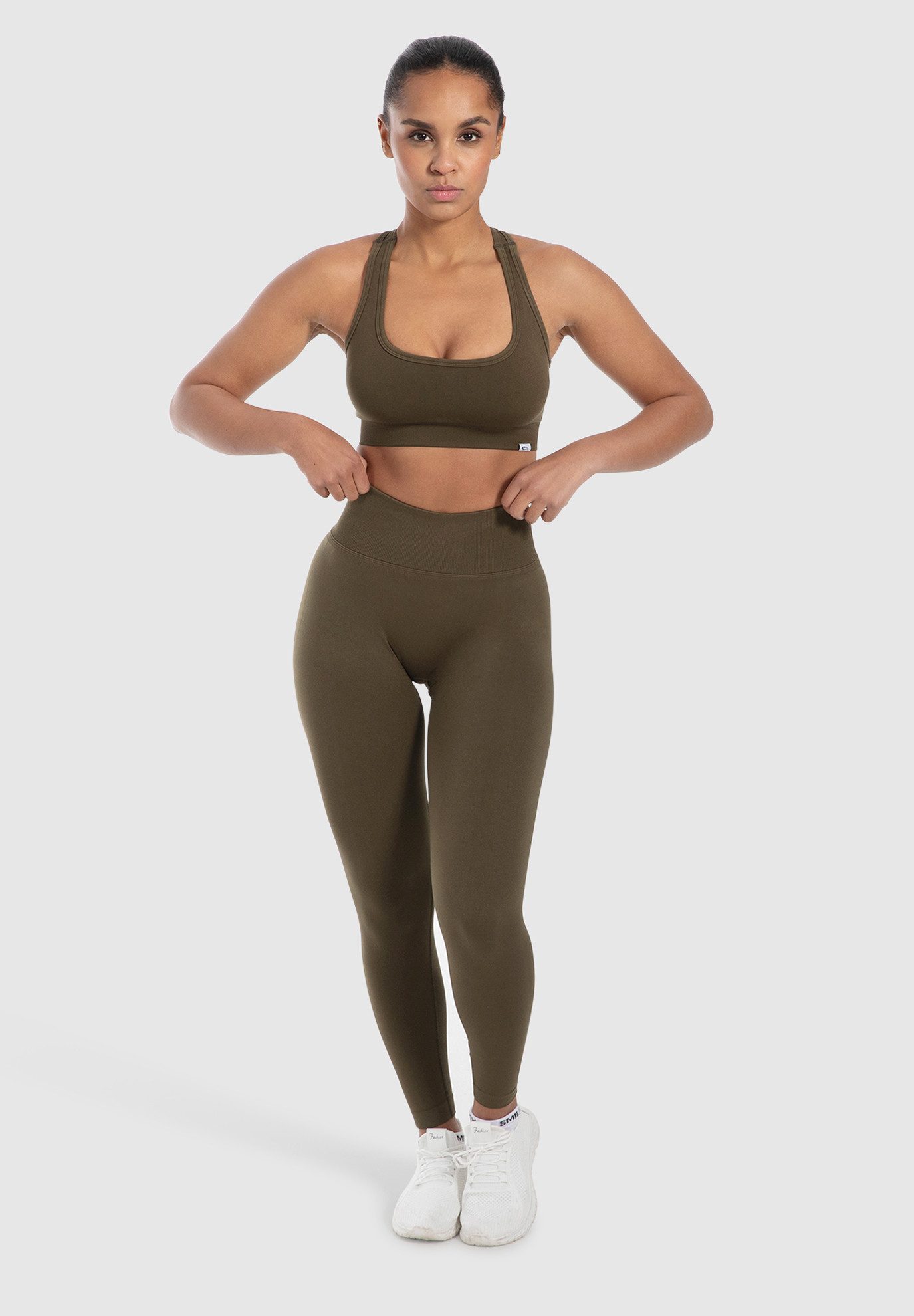 Smilodox Sport-BH Louisa, Blickdicht Rutschfestes Sport Bra, Gerippter Stof günstig online kaufen