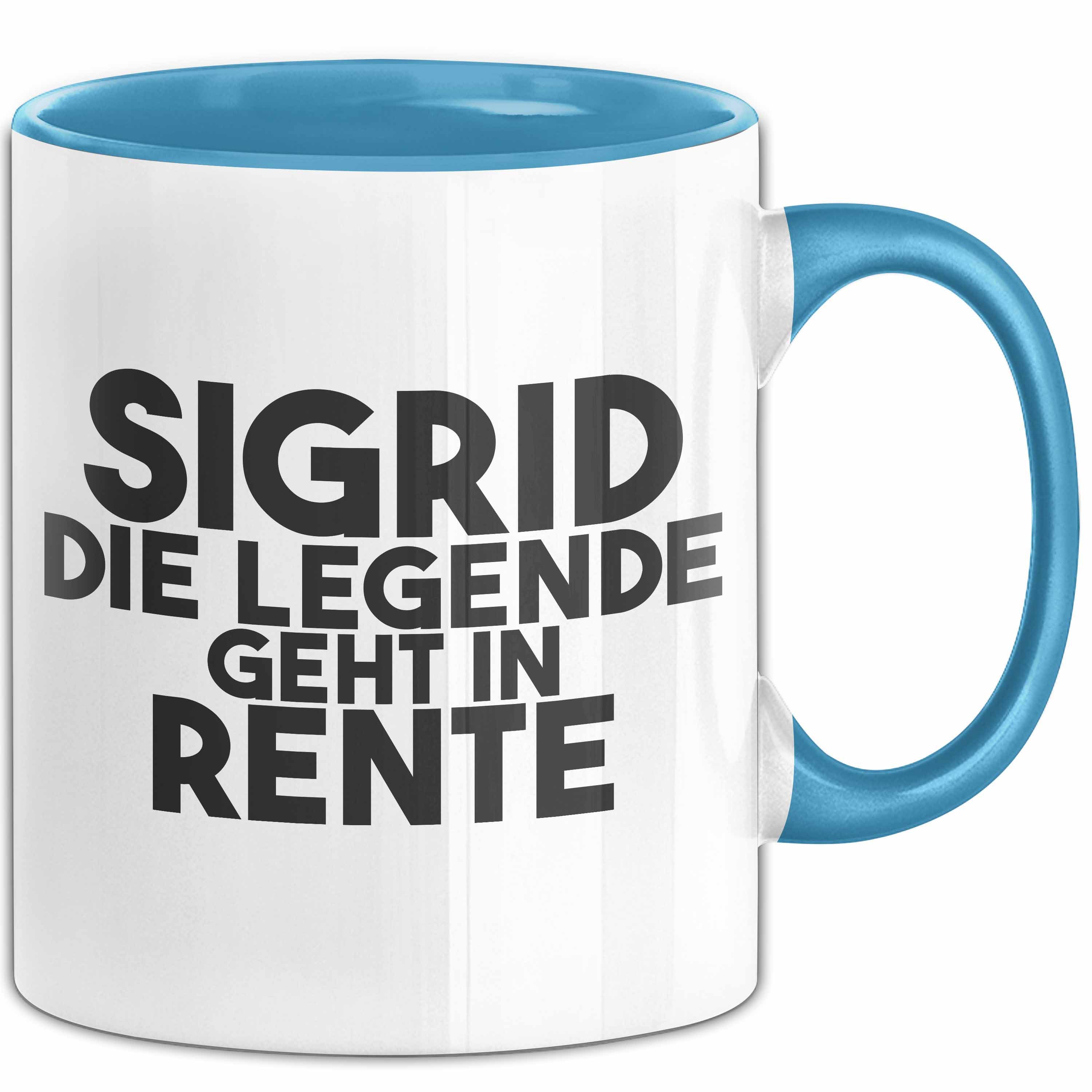Trendation Tasse Sigrid Tasse Sigrid – Die Legende Geht In Rente Geschenk, Keramik