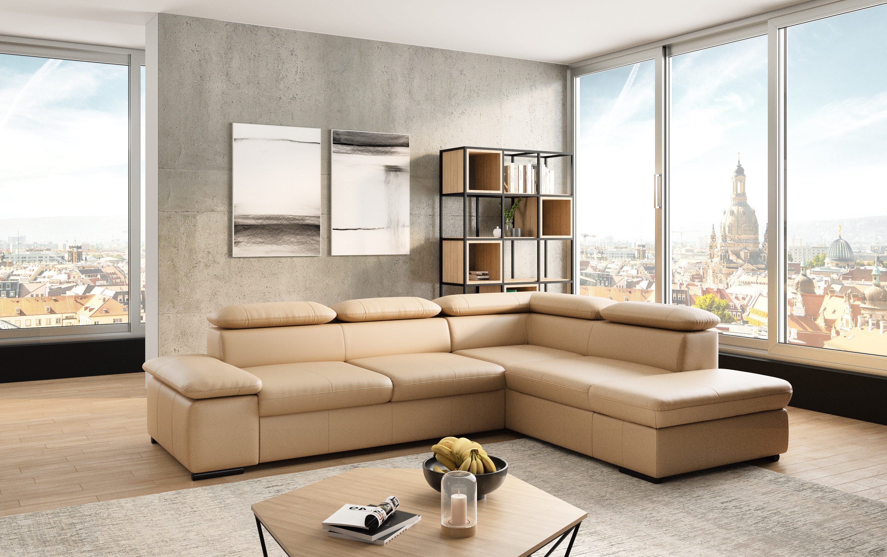 sit&more Ecksofa Alcudia L-Form, mit Armteilverstellung, günstig online kaufen