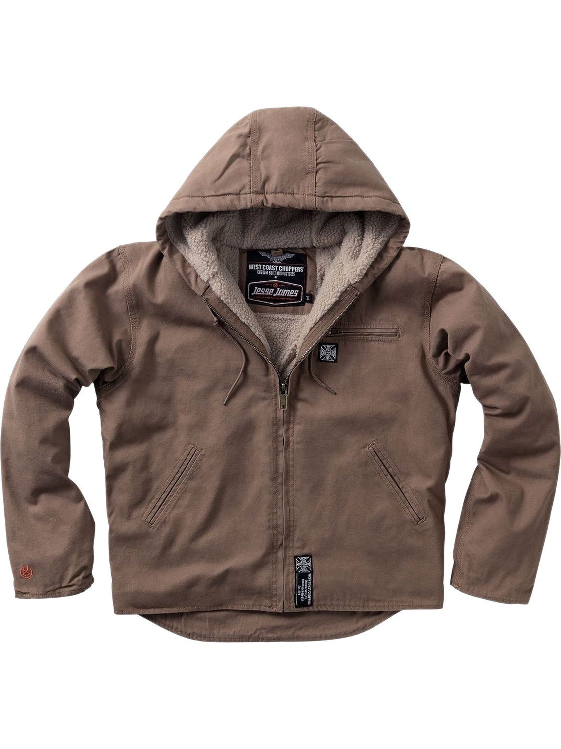 West Coast Choppers Kurzjacke Sherpa Lined Canvas Work Jacket