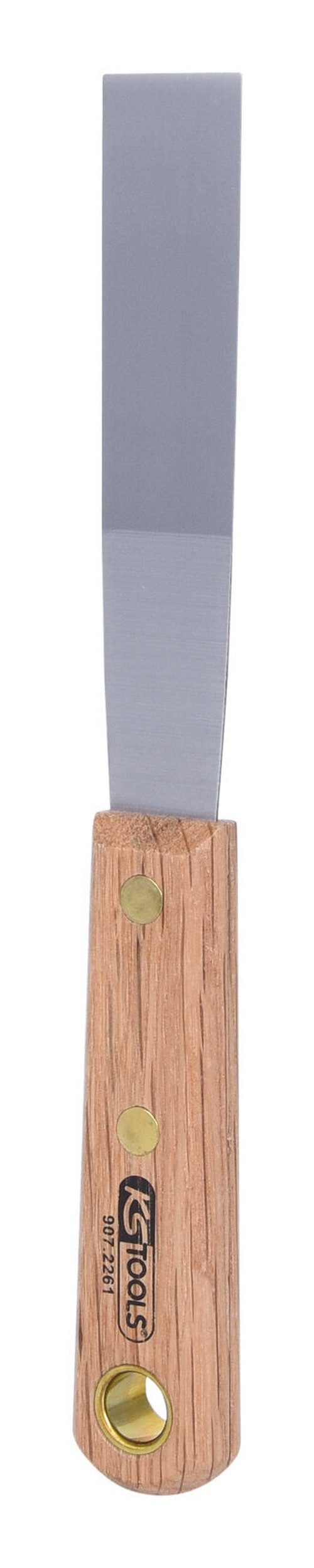 KS Tools Universalspachtel Edelstahl-Spachtel, 25 mm, mit Holzgriff