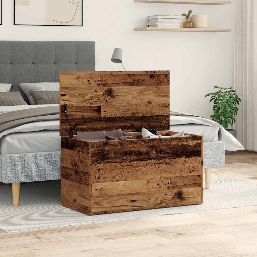 vidaXL Aufbewahrungsbox Aufbewahrungstruhe Altholz-Optik 84x42x46 cm günstig online kaufen