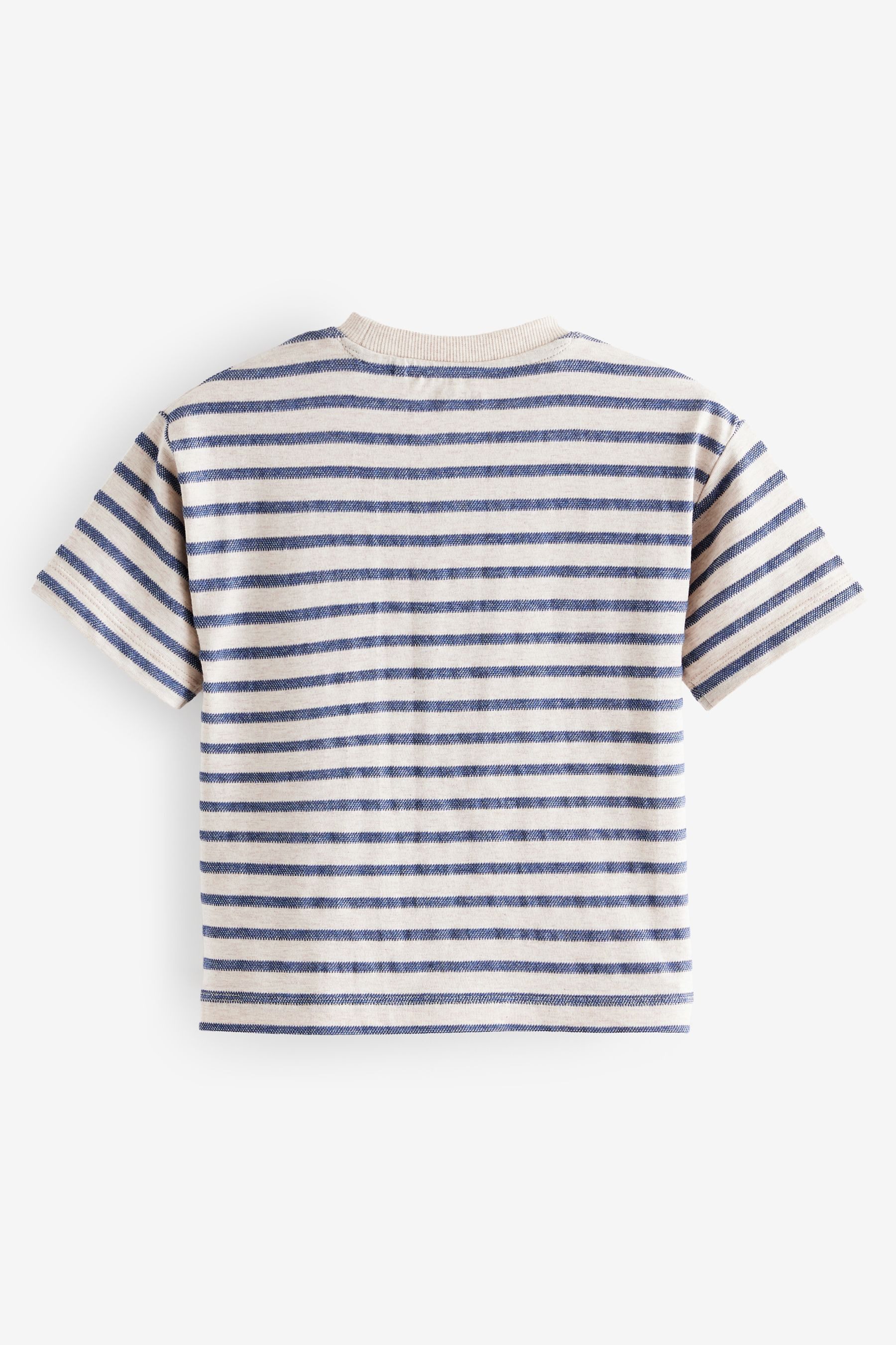 Next T-Shirt 3er-Pack strukturierte Henley Kurzarm-T-Shirts günstig online kaufen