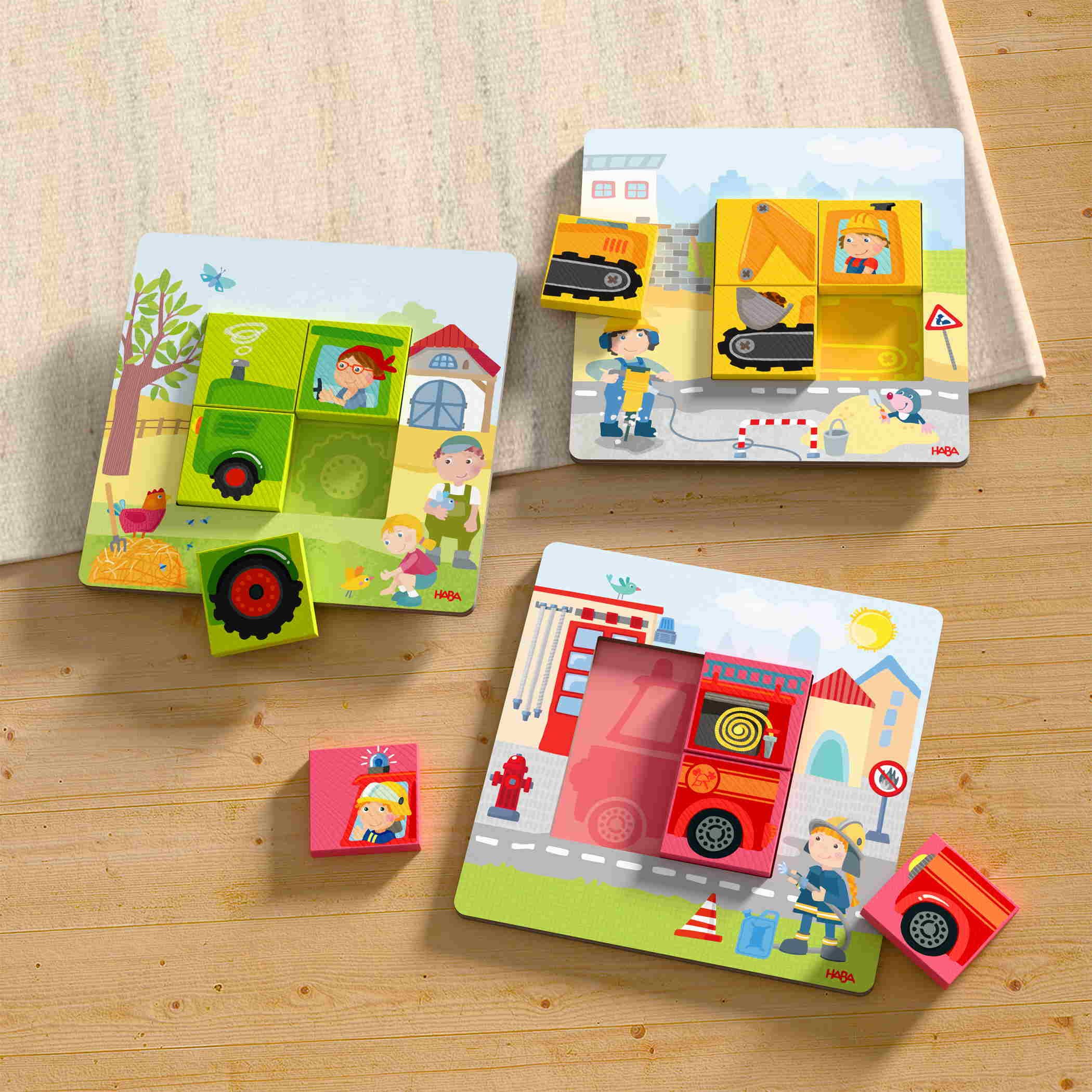Haba Spiel Kleinkindwelt Legespiel Fahrzeuge 2012390001