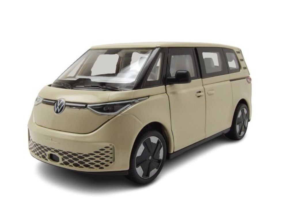 Welly Modellauto VW ID.BUZZ Bus beige, Maßstab 1:24