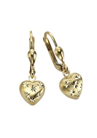 VIVANCE Серьги »333/- Gelbgold Herz с St...