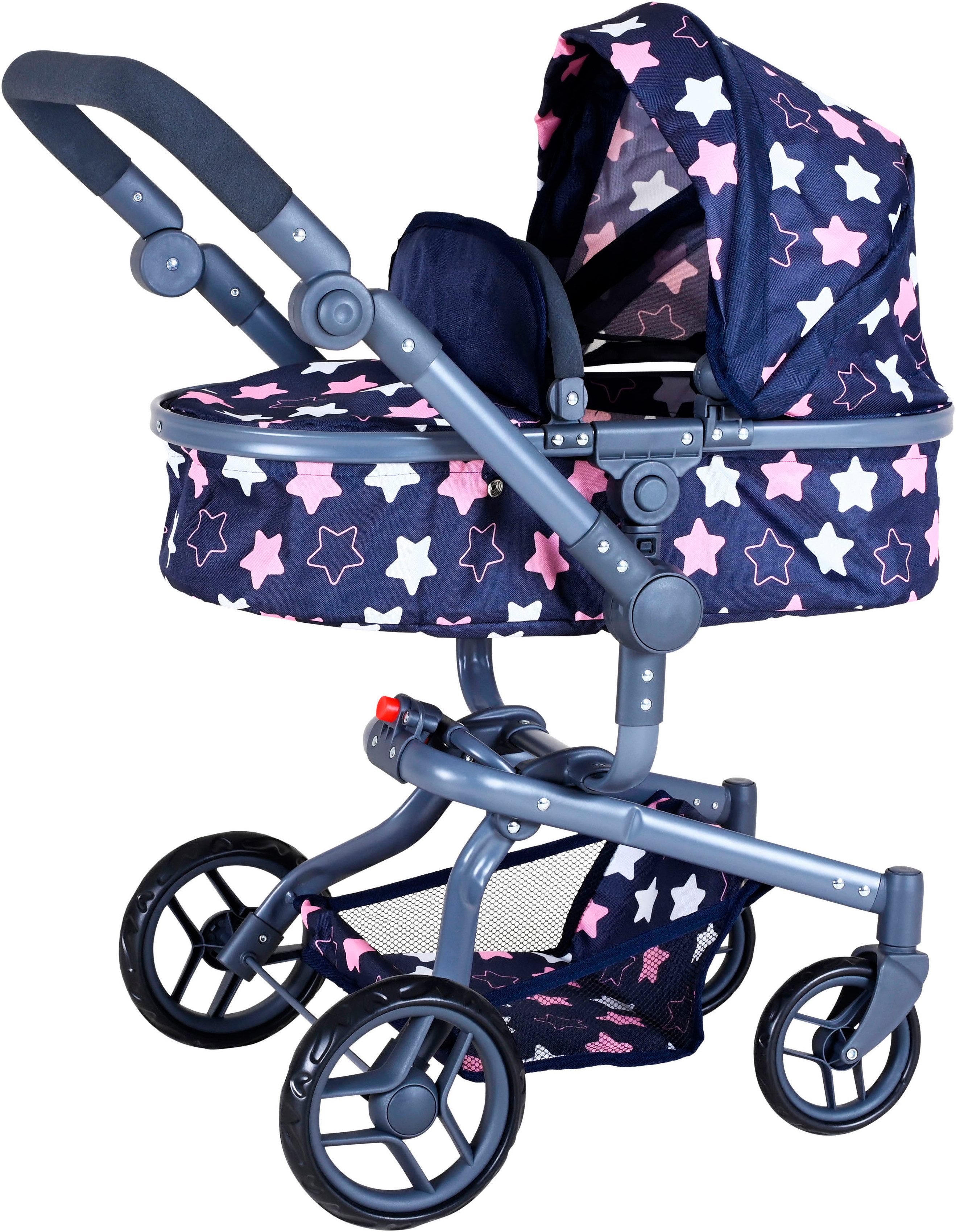 Knorrtoys® Kombi-Puppenwagen Boonk - star blue pink günstig online kaufen