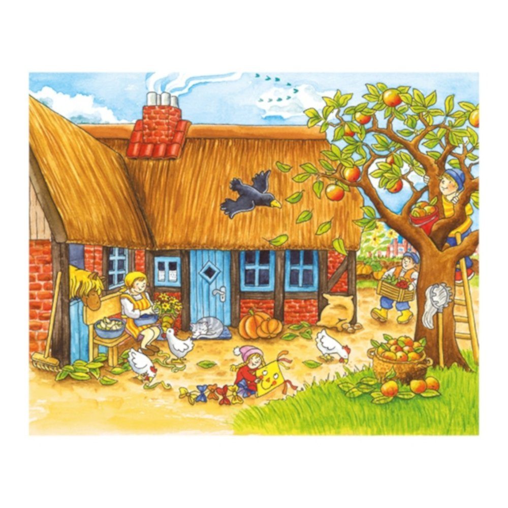 Gollnest & Kiesel goki Würfelpuzzle auf 57839, Motive: Bauernhof Jahreszeiten dem Puzzleteile, der 6 Anzahl Würfelpuzzle 12