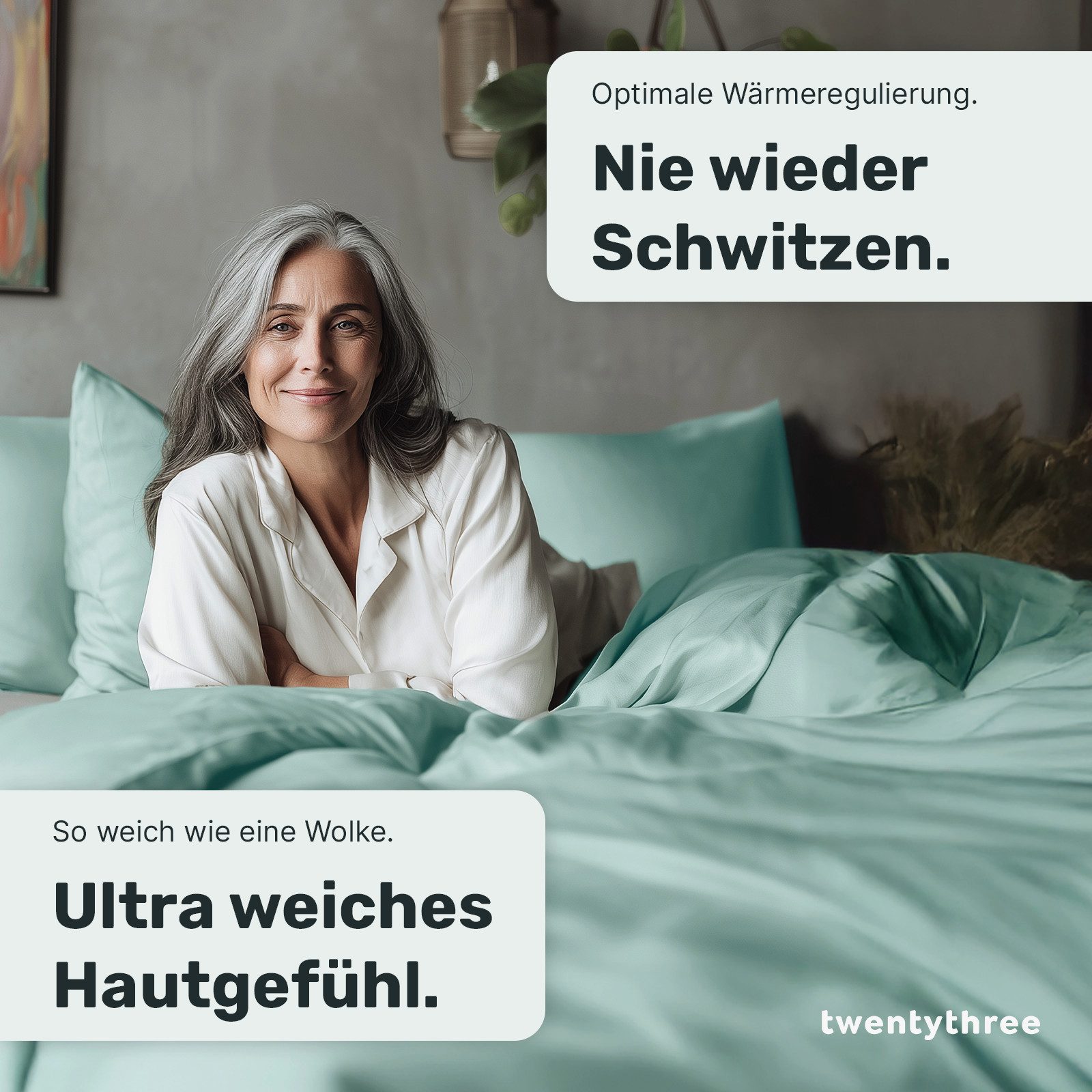 twenty:three® Bettbezug Lyocell Deckenbezug Mint Green, günstig online kaufen