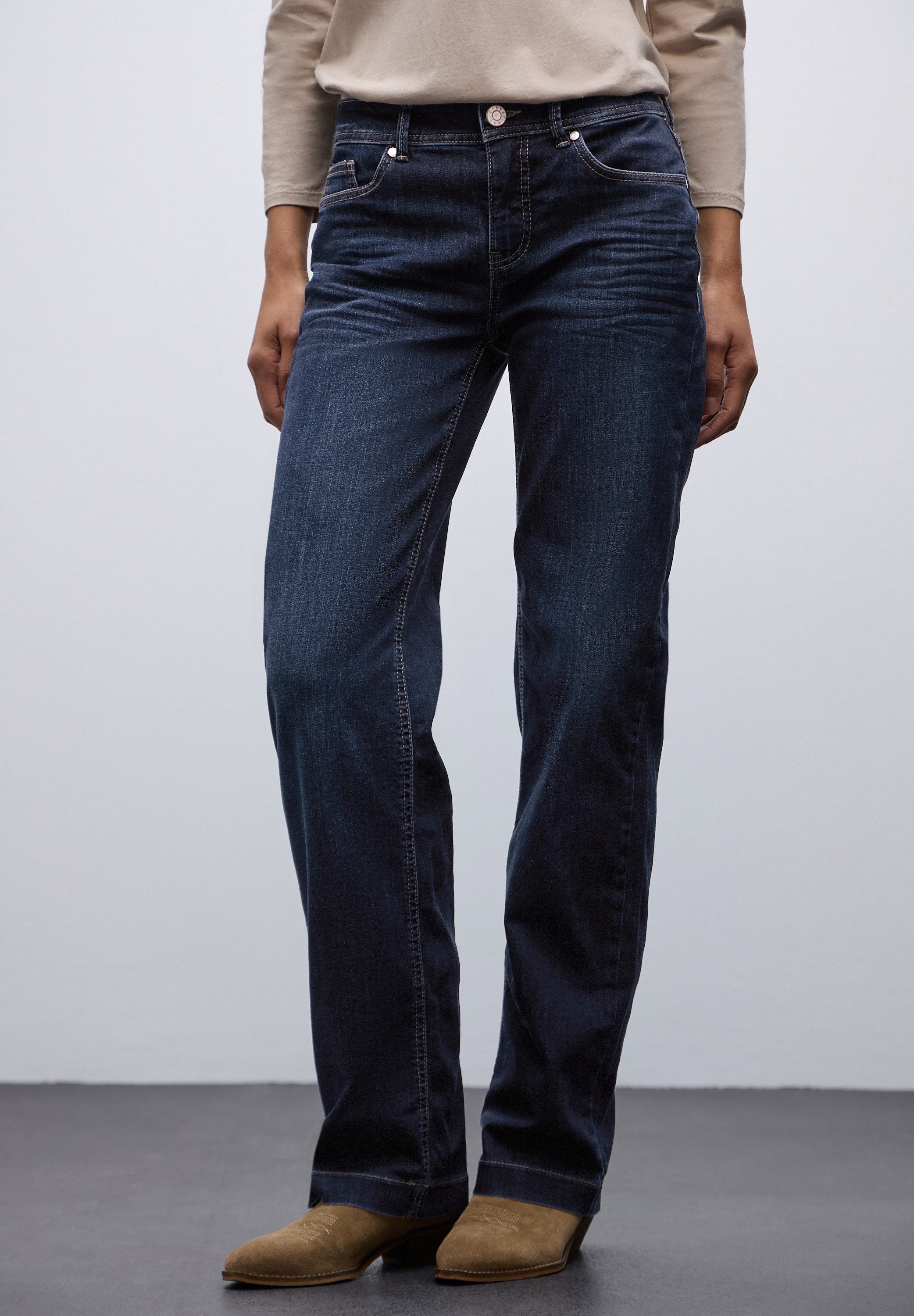 STREET ONE Straight-Jeans im Five-Pocket Style günstig online kaufen