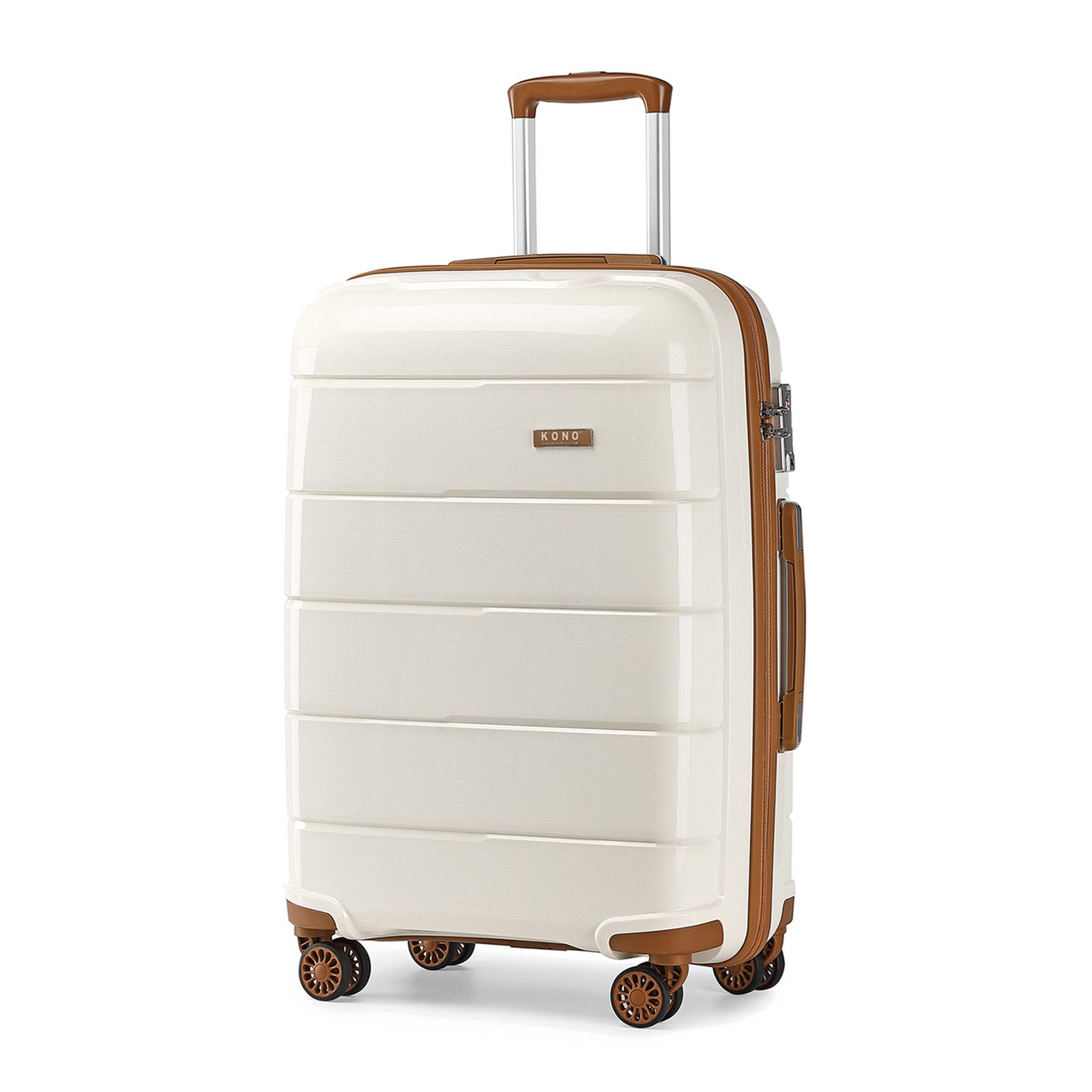 KONO Koffer Trolley mit 4 Rollen Polypropylen Ideal für Business & Schule günstig online kaufen