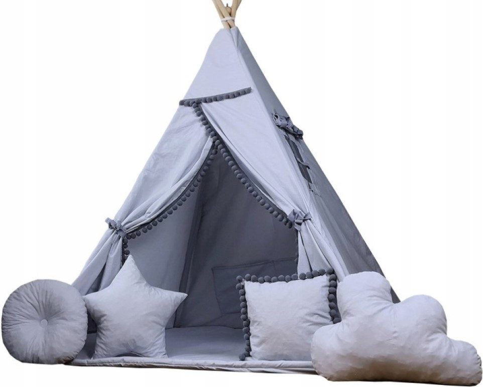 Pamek Tipi-Zelt Basic, Kinder Spielzelt, Teepee, Zelt mit Fenster, Tipizelt günstig online kaufen