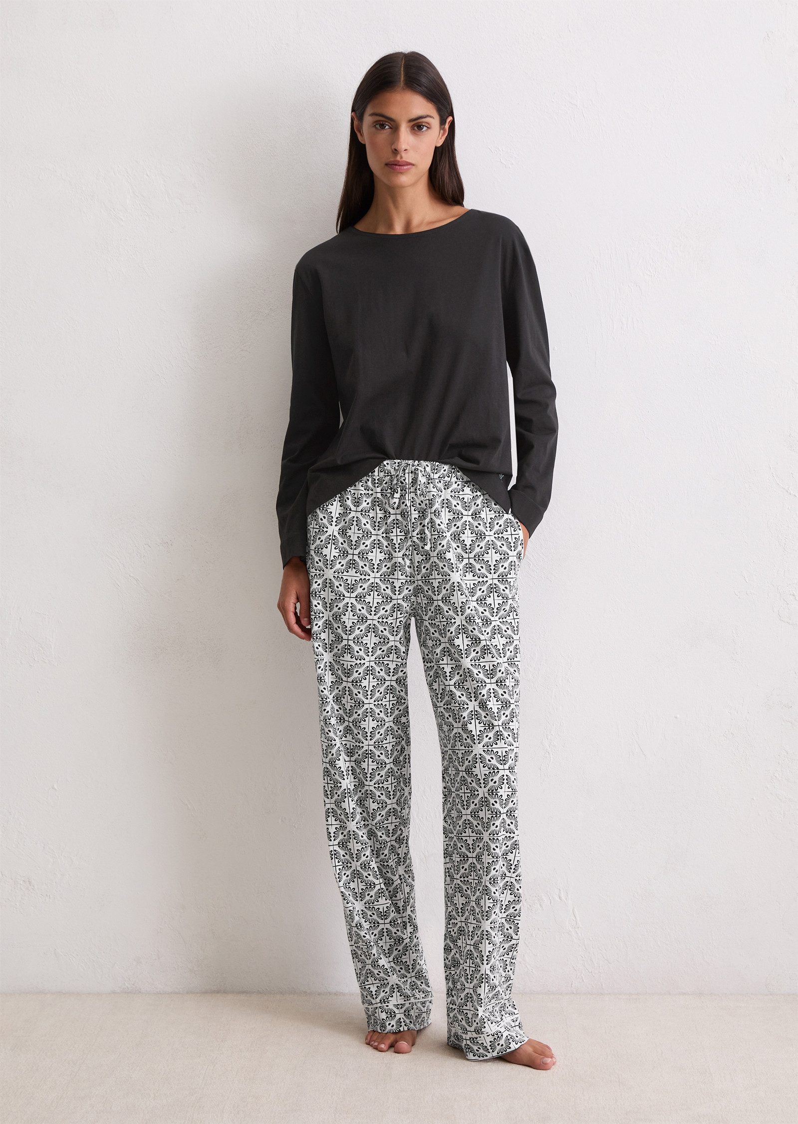 Marc O'Polo Longsleeve Mix -n-Match Lange Ärmel, Rundhalsausschnitt, Cotton, feminin